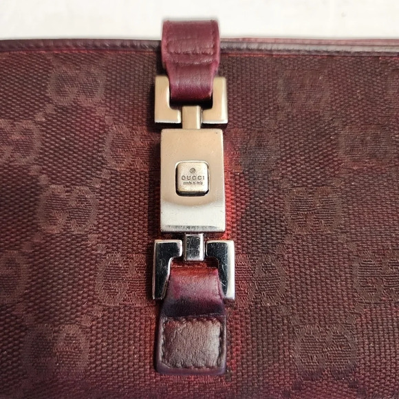 Authentic Gucci jackie canvas custom dye long bifold wallet - Picture 2 of 11